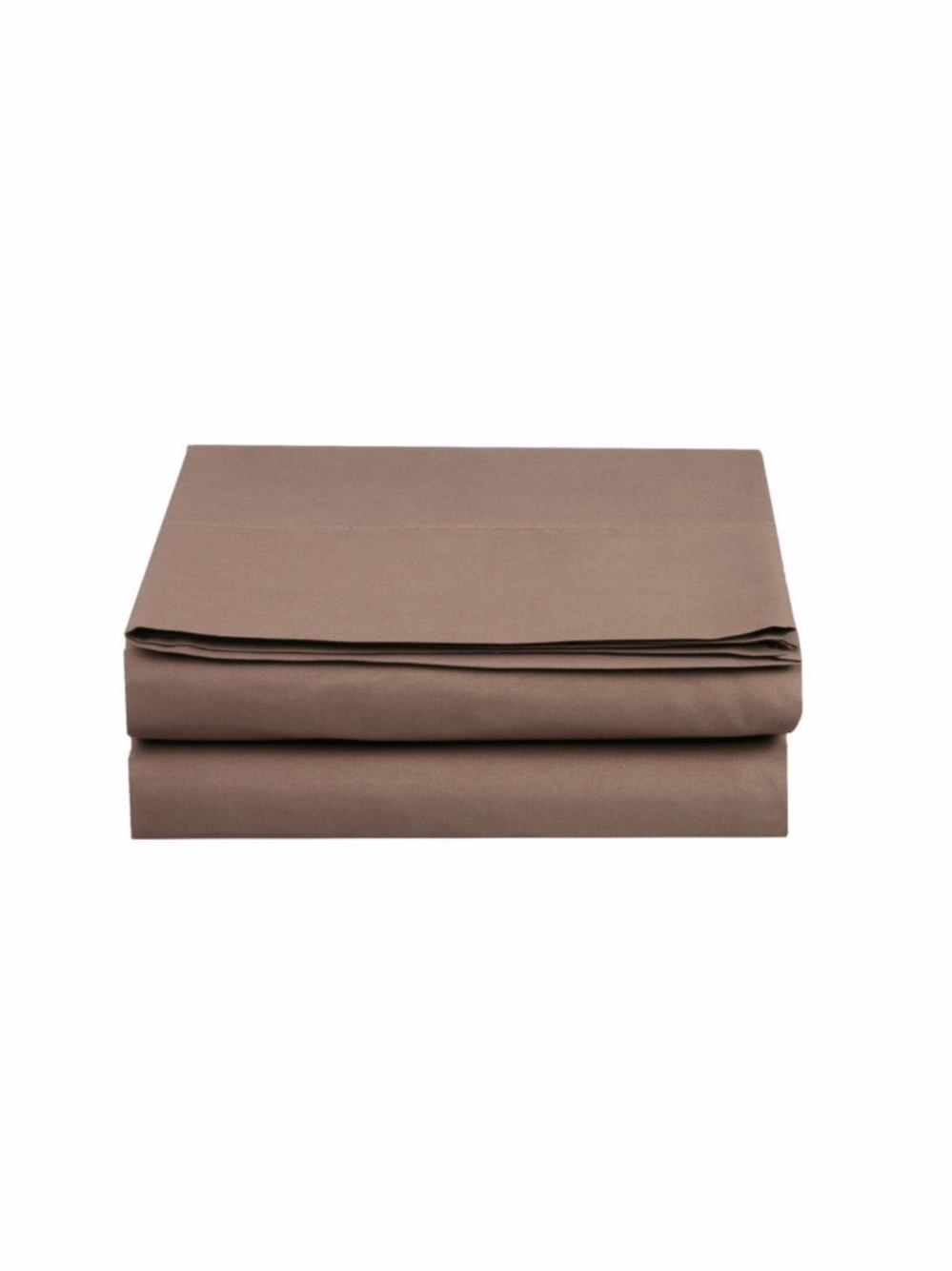 Luxury Solid Brown Bedding Flat Sheet King